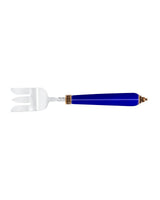 Porcelain & Stainless Steel Serving Fork - Rêve Bleu Collection - TryAladdin