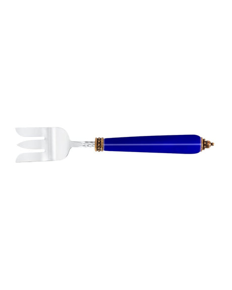 Porcelain & Stainless Steel Serving Fork - Rêve Bleu Collection - TryAladdin