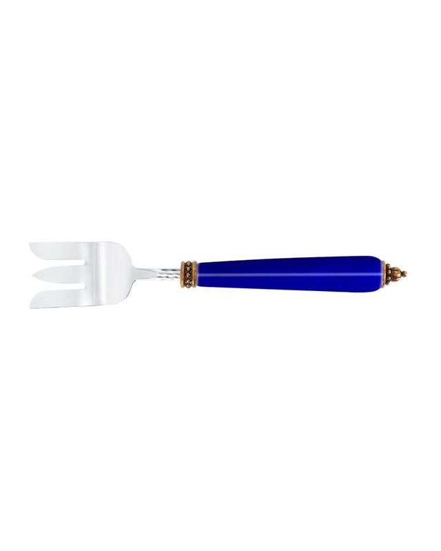 Porcelain & Stainless Steel Serving Fork - Rêve Bleu Collection - TryAladdin
