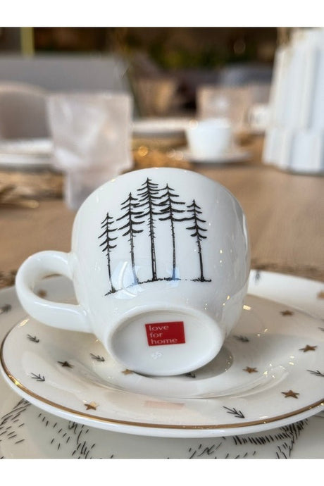 Porland Forest Premium Turkish Coffee Cup Set - 6 - Piece Set - TryAladdin