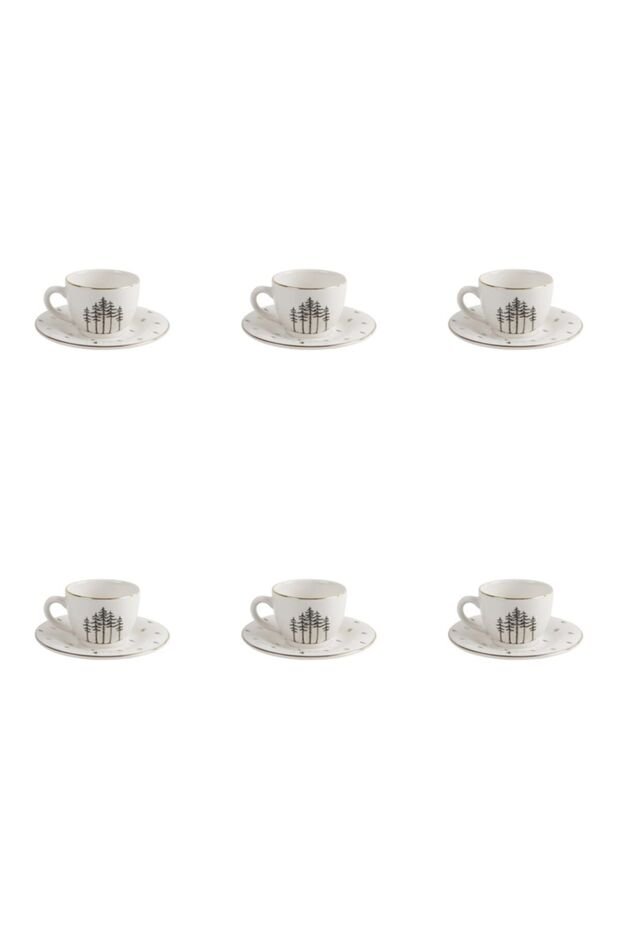 Porland Forest Premium Turkish Coffee Cup Set - 6 - Piece Set - TryAladdin