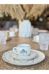 Porland Forest Premium Turkish Coffee Cup Set - 6 - Piece Set - TryAladdin