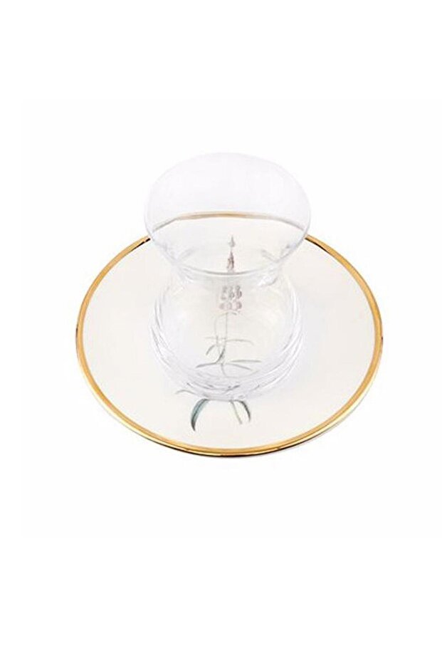 Porland Premium Botanical Turkish Tea Glass Set - 6 Person, 12 Piece - TryAladdin