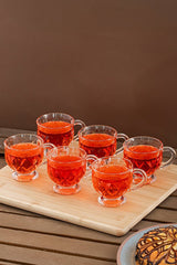 Porsima Amytis Versatile Glass Mug Set for Coffee & Tea, 150cc - 6 - Piece Set - TryAladdin