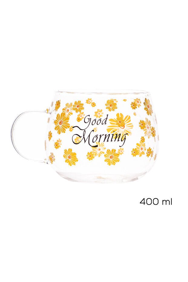 Porsima Professional Heat - Resistant Borosilicate Glass Mugs - Set of 2 x 400ml - TryAladdin