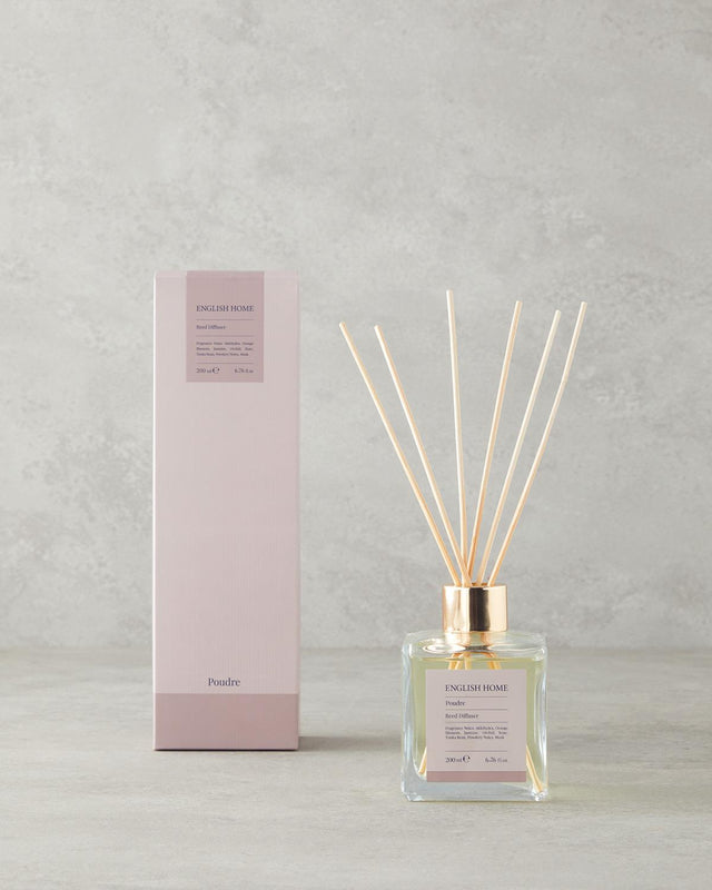 Elegant Powder Scented Reed Diffuser - Home Fragrance