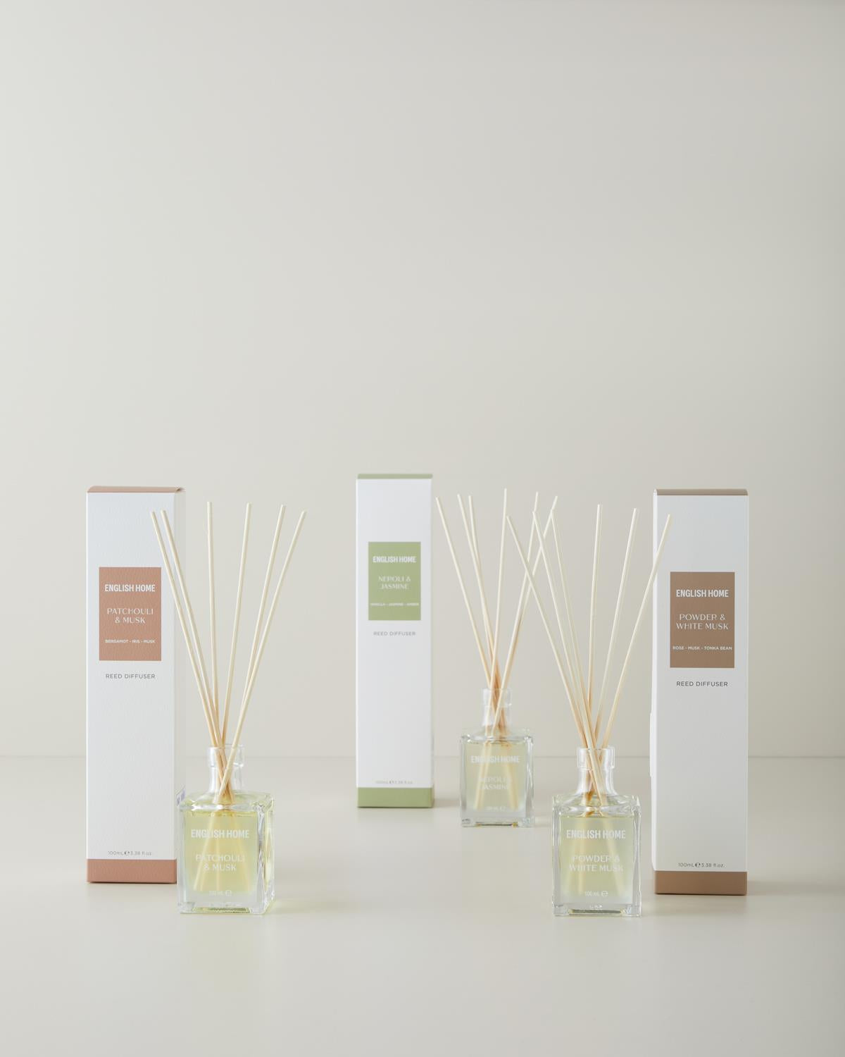 Premium White Musk Powder Reed Diffuser Home Fragrance