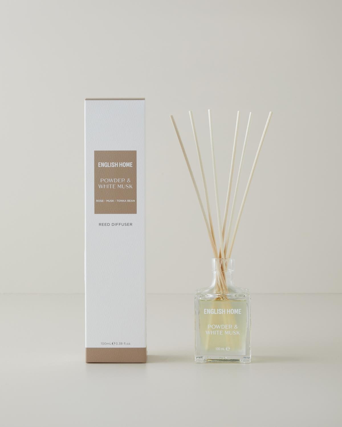 Premium White Musk Powder Reed Diffuser Home Fragrance