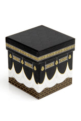 Prayer Rug and Quran Set with Kaaba Patterned Special Box - Black - TryAladdin