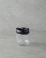 Premium Black Glass Food Storage Canister
