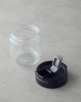 Premium Black Glass Food Storage Canister