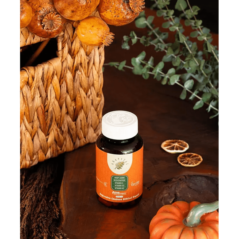 Prebiotic Acacia Gum & Vitamin Blend - Digestive & Immune Capsules - TryAladdin