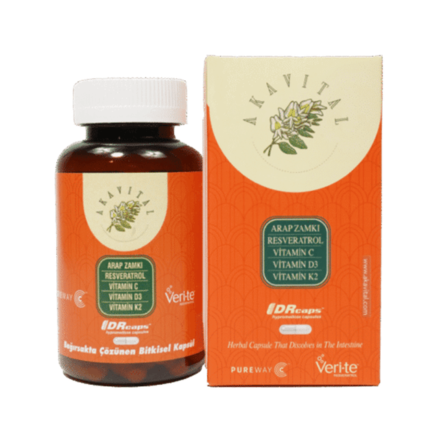 Prebiotic Acacia Gum & Vitamin Blend - Digestive & Immune Capsules - TryAladdin