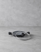 Professional Ceramic Nonstick Lidded Sahan Pan 20cm Black