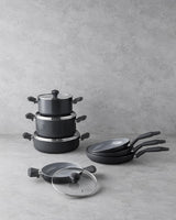 Professional Ceramic Nonstick Lidded Sahan Pan 20cm Black