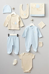 Premium 10 - Piece 100% Cotton Turtle Layette Gift Set - TryAladdin