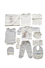 Premium 10 - Piece Newborn Baby Layette Set - Blue - TryAladdin