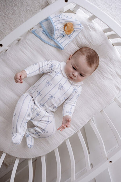 Premium 100% Cotton 3 - Piece Newborn Baby Gift Set - Blue Ribbon - TryAladdin