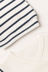 Premium 100% Cotton Bear Embroidered Newborn Essentials Set - 5 - Piece - TryAladdin