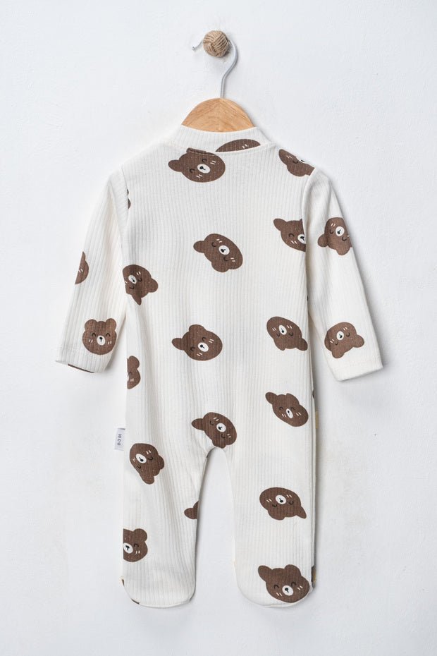 Premium 100% Cotton Footed Baby Boy Bodysuit Set - 2 - Piece 0 - 3 Months - TryAladdin