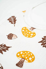 Premium 100% Cotton Hedgehog Print Newborn Layette Set - 5 - Piece - TryAladdin