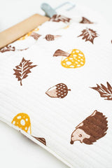 Premium 100% Cotton Hedgehog Print Newborn Layette Set - 5 - Piece - TryAladdin