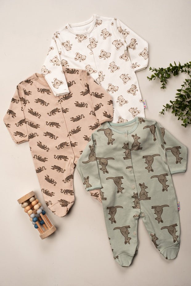 Premium 100% Cotton Kangaroo Koala Baby Romper Set - 450g - TryAladdin