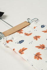 Premium 100% Cotton Newborn 5 - Piece Leaf Print Essential Baby Gift Set - TryAladdin