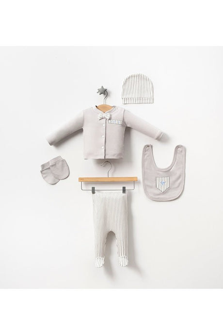 Premium 100% Cotton Newborn Baby 5 - Piece Hospital Outfit Set - TryAladdin