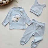 Premium 100% Cotton Newborn Baby Hospital Essentials 3 - Piece Set - 0 - 3 Months - TryAladdin