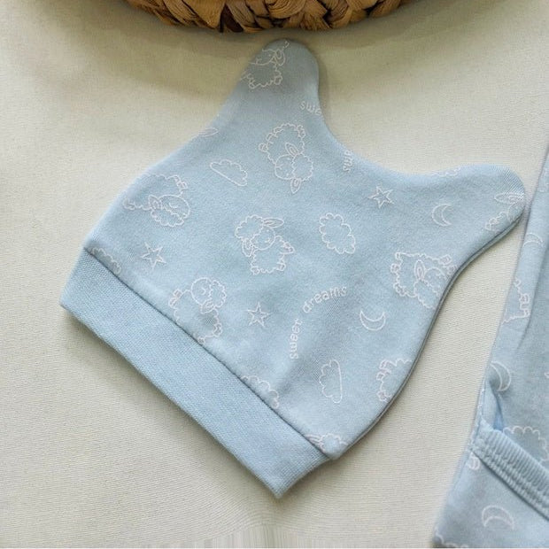 Premium 100% Cotton Newborn Baby Hospital Essentials 3 - Piece Set - 0 - 3 Months - TryAladdin