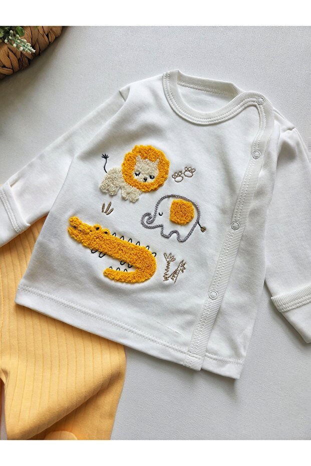 Premium 100% Cotton Newborn Hospital Set - 3 - Piece, 0 - 3 Months - TryAladdin