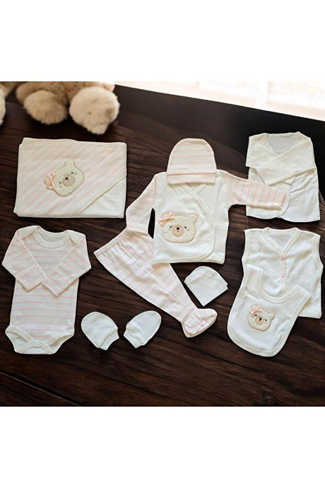 Premium 100% Cotton Newborn Layette Set - 10 - Piece - TryAladdin