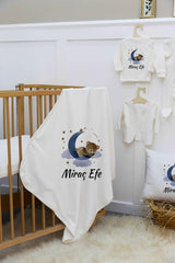 Premium 100% Cotton Personalized Newborn Layette Set - 11 Piece - TryAladdin