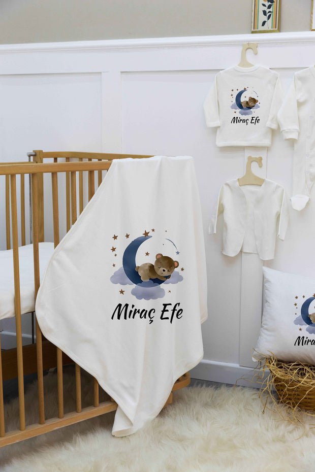 Premium 100% Cotton Personalized Newborn Layette Set - 11 Piece - TryAladdin