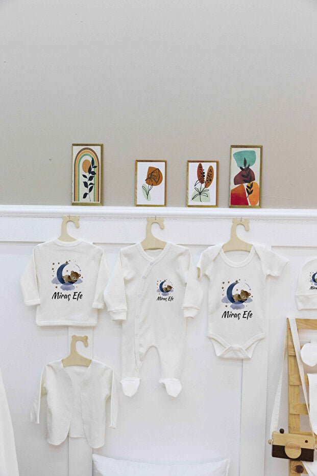Premium 100% Cotton Personalized Newborn Layette Set - 11 Piece - TryAladdin