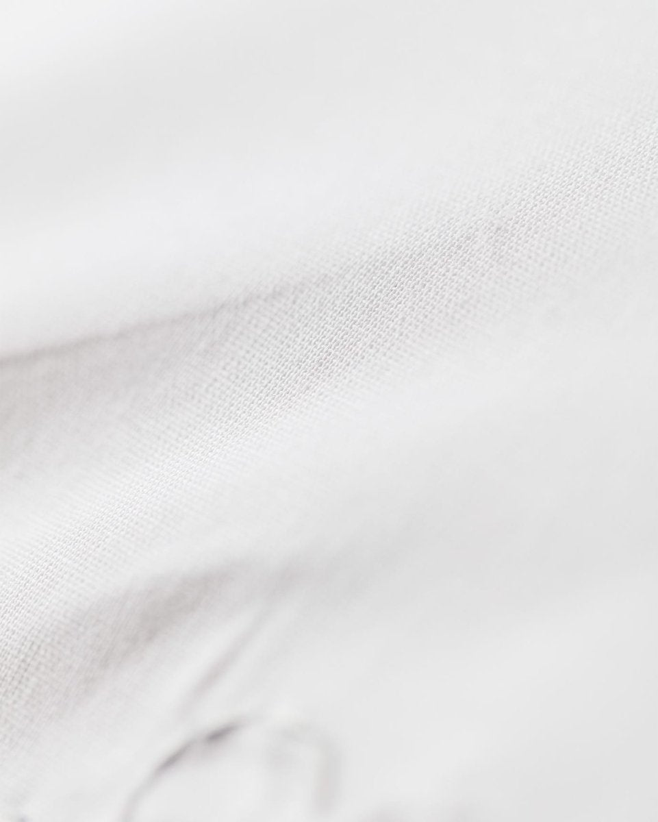 Premium 100% Cotton Pillowcase Set - Soft White & Gray (2 Pack) - TryAladdin