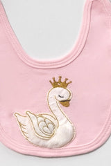 Premium 100% Cotton Swan Embroidered Newborn Baby Set - 5 - Piece Set - TryAladdin