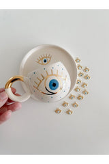 Premium 24K Gold Gilded Evil Eye Turkish Coffee Cup Set - 250g - TryAladdin