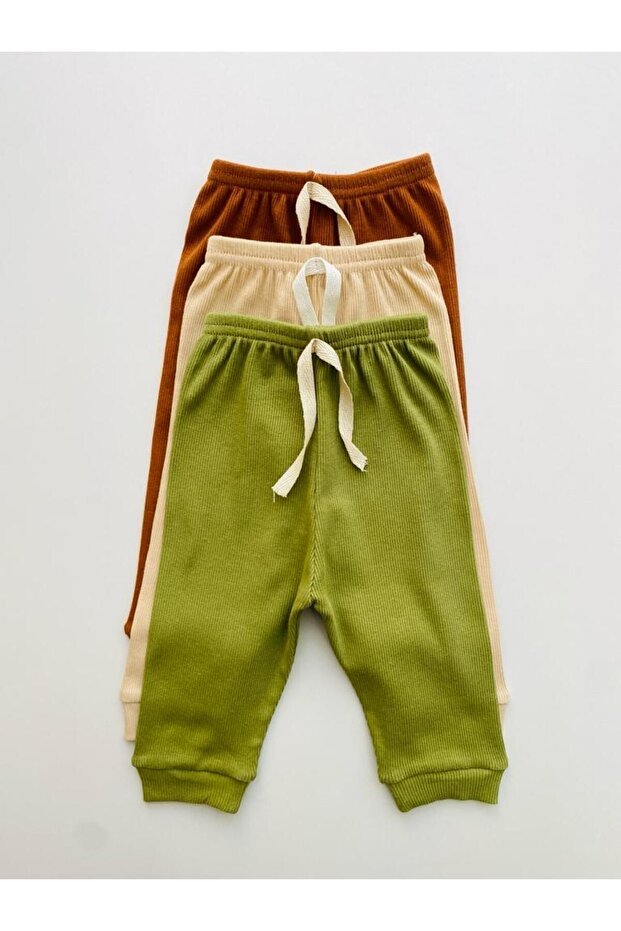 Premium 3 - Pack 100% Cotton Long Sleeve Baby Bodysuit & Pant Set - TryAladdin