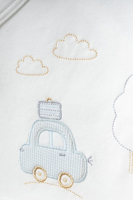 Premium 5 - Piece Newborn Hospital Outfit Set - Cloud Car Design - TryAladdin