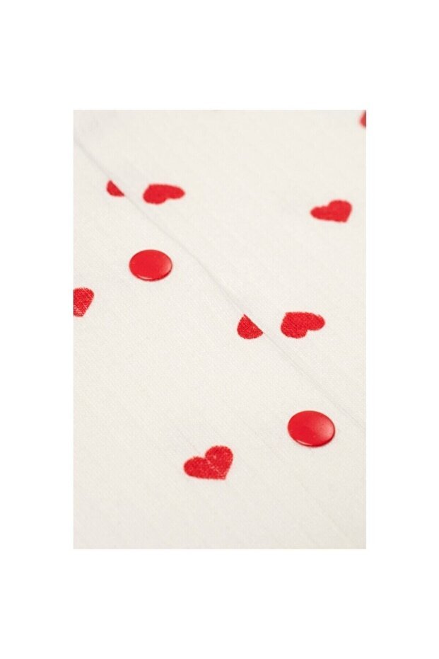 Premium 5 - Piece Ribbed Heart Print Infant Set - TryAladdin