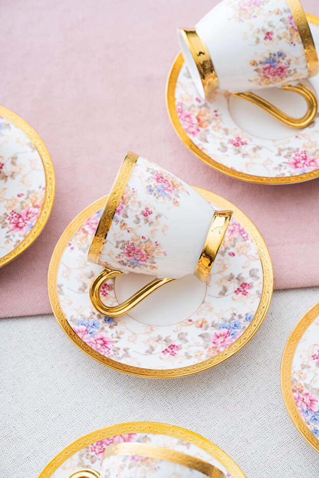 Premium Acar Francis Turkish Coffee Cup Set - 6 - Piece, 90ml Capacity - TryAladdin