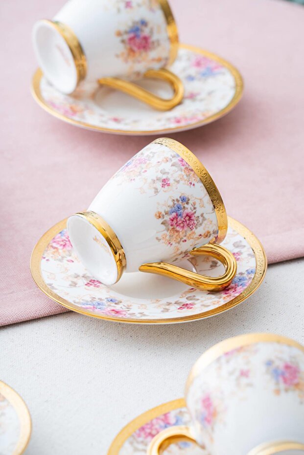 Premium Acar Francis Turkish Coffee Cup Set - 6 - Piece, 90ml Capacity - TryAladdin