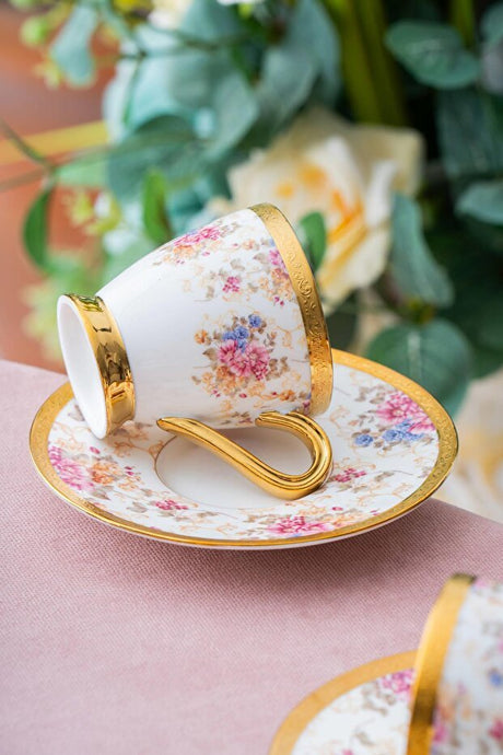 Premium Acar Francis Turkish Coffee Cup Set - 6 - Piece, 90ml Capacity - TryAladdin