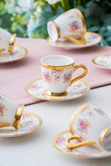 Premium Acar Francis Turkish Coffee Cup Set - 6 - Piece, 90ml Capacity - TryAladdin