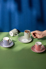 Premium Authentic Turkish Coffee Cup Set - Destiny Collection - 6 - Piece Set - 100ml Cups - TryAladdin