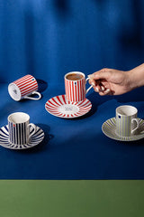 Premium Authentic Turkish Coffee Cup Set - Destiny Collection - 6 - Piece Set - 100ml Cups - TryAladdin