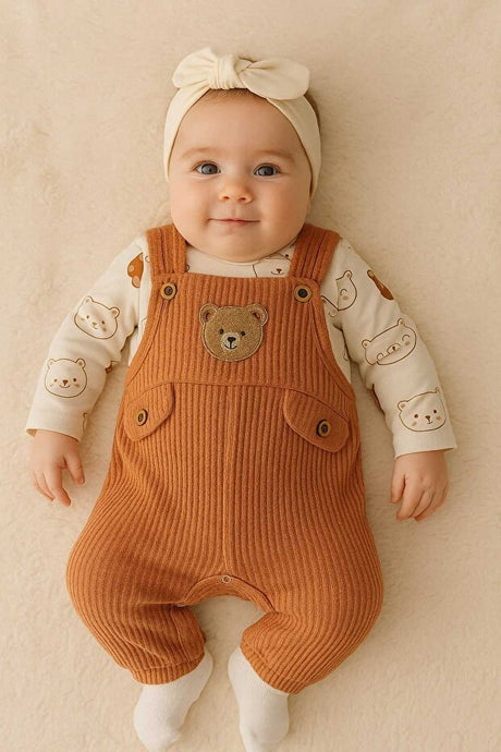 Premium Baby Bear Cotton 3 - Piece Outfit Set - 3pc - TryAladdin