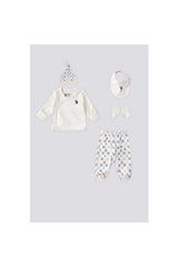 Premium Baby Boy 5 - Piece Bodysuit Set - TryAladdin